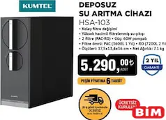 KUMTEL HSA-103 DEPOSUZ SU ARITMA CİHAZI KUMTEL HSA-103 DEPOSUZ SU ARITMA CİHAZI